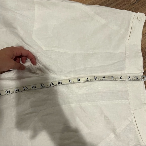 Equipment Femme Kalil Cropped Linen Trouser Pants - Picture 9 of 12